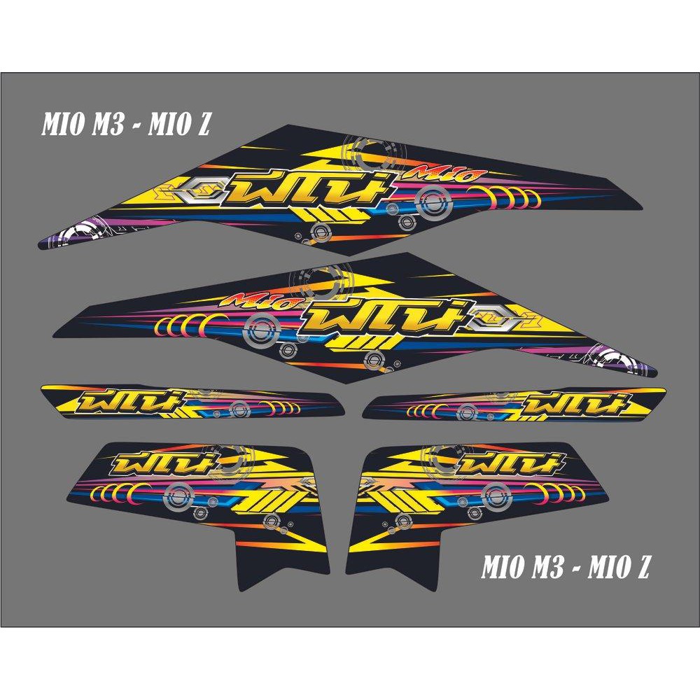 STRIPING MIO M3 HITAM VARIASI