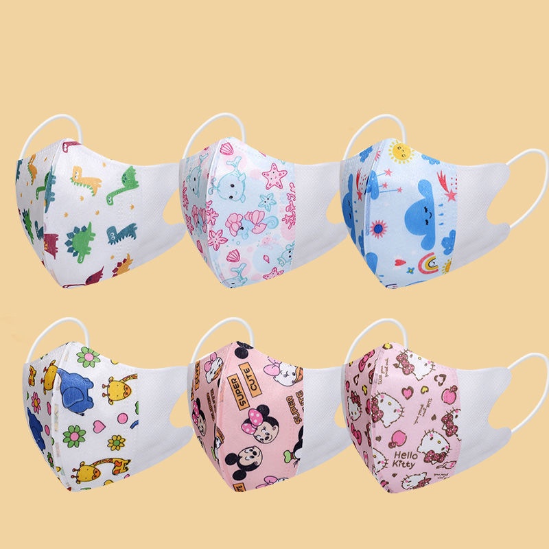 Masker Anak  4 - 12 Tahun Model Duckbill Motif Lucu - Masker Anak KF-94 - Masker Anak KN-95