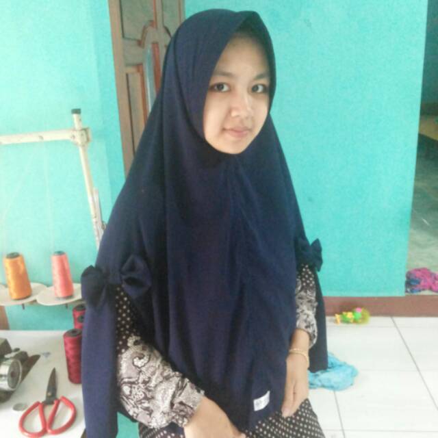 Khimar pet antem pita belah