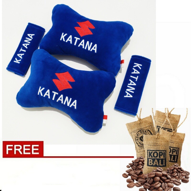 aksesoris Bantal mobil headrest suzuki katana