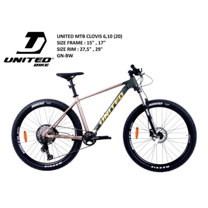 MTB 27.5 29 United Clovis 6.10 12 Speed Sepeda Gunung 27,5 Mountain Bike