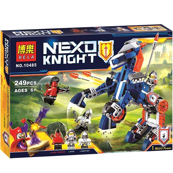 lego brick bela 10485 nexo knight lance mecha horse 249 pcs