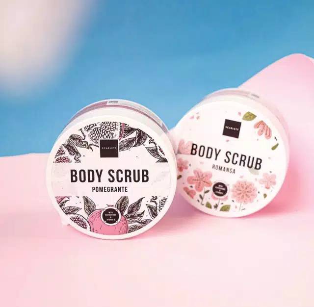 (BISA COD) [Buy 1 Get gift] SCARLETT WHITENING BODY SCRUB