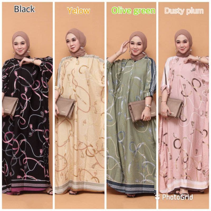 Kaftan Zemira Gamis Kaftan Wanita Rayon Diamond Shanghai Import ( Grosir )