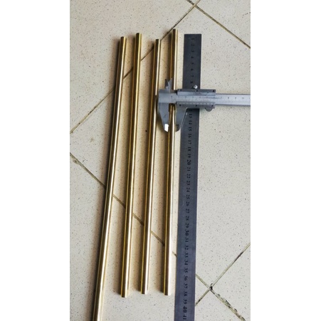 Pipa Kuningan diameter luar 10mm panjang 37cm