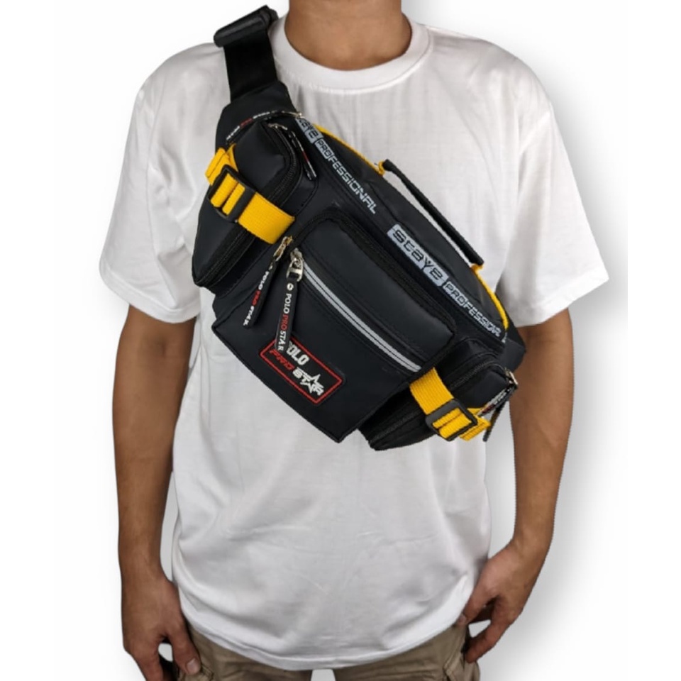 Tas Pinggang Waistbag Waterproof Original Polo Prostar  Tas Pinggang dan Tas Selempang Bahu
