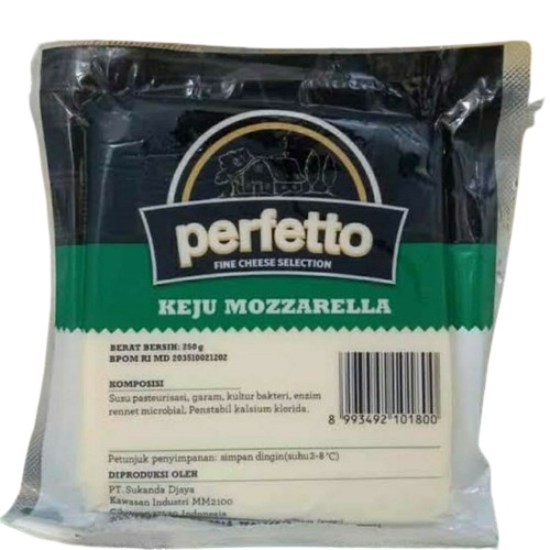 

Keju Mozaarella Perfetto 250gr