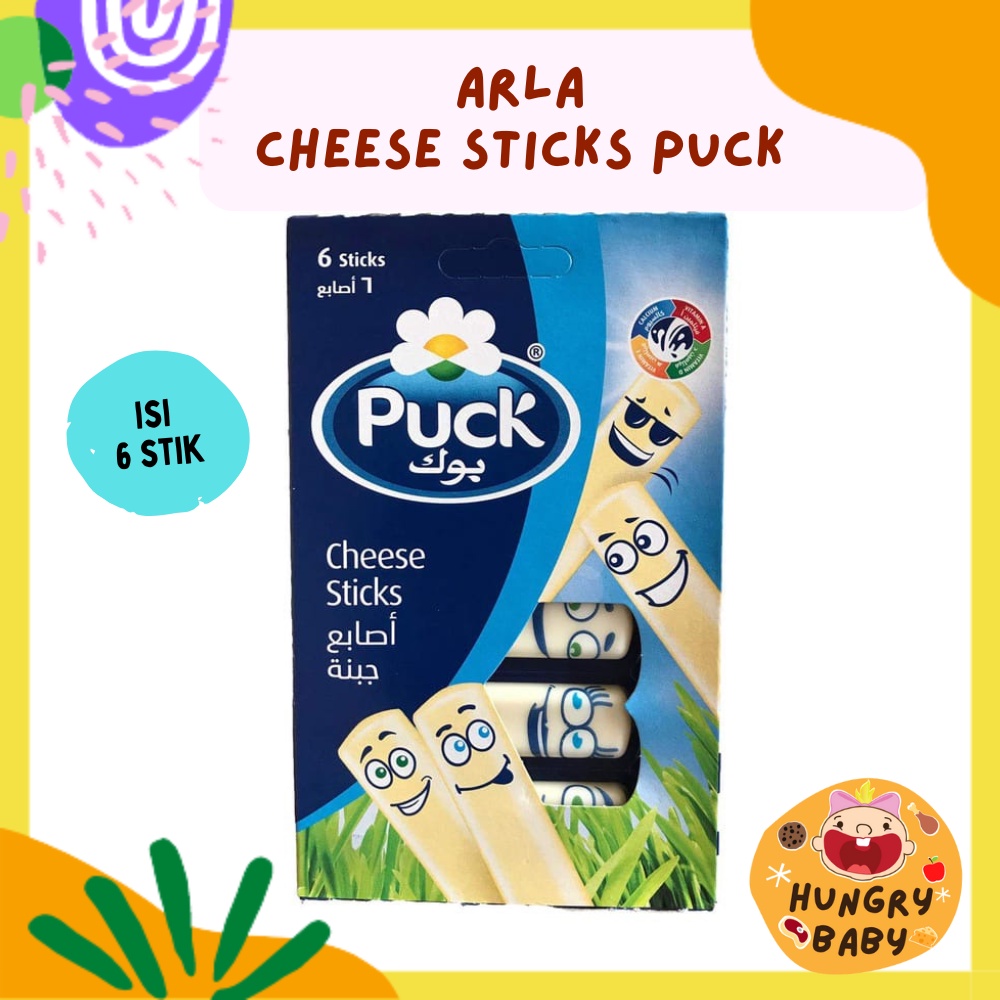 Arla Puck Cheese Sticks / Stik Keju Anak / Arla Stick Kids 6 pcs / 108 gr