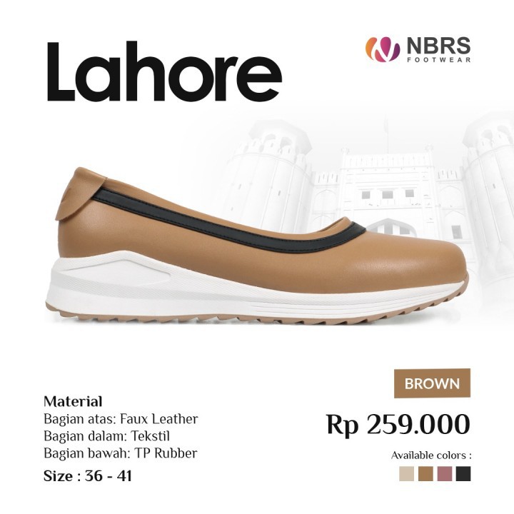 Nibras Footwear Sepatu Lahore wanita Casual kekinian ootd polos