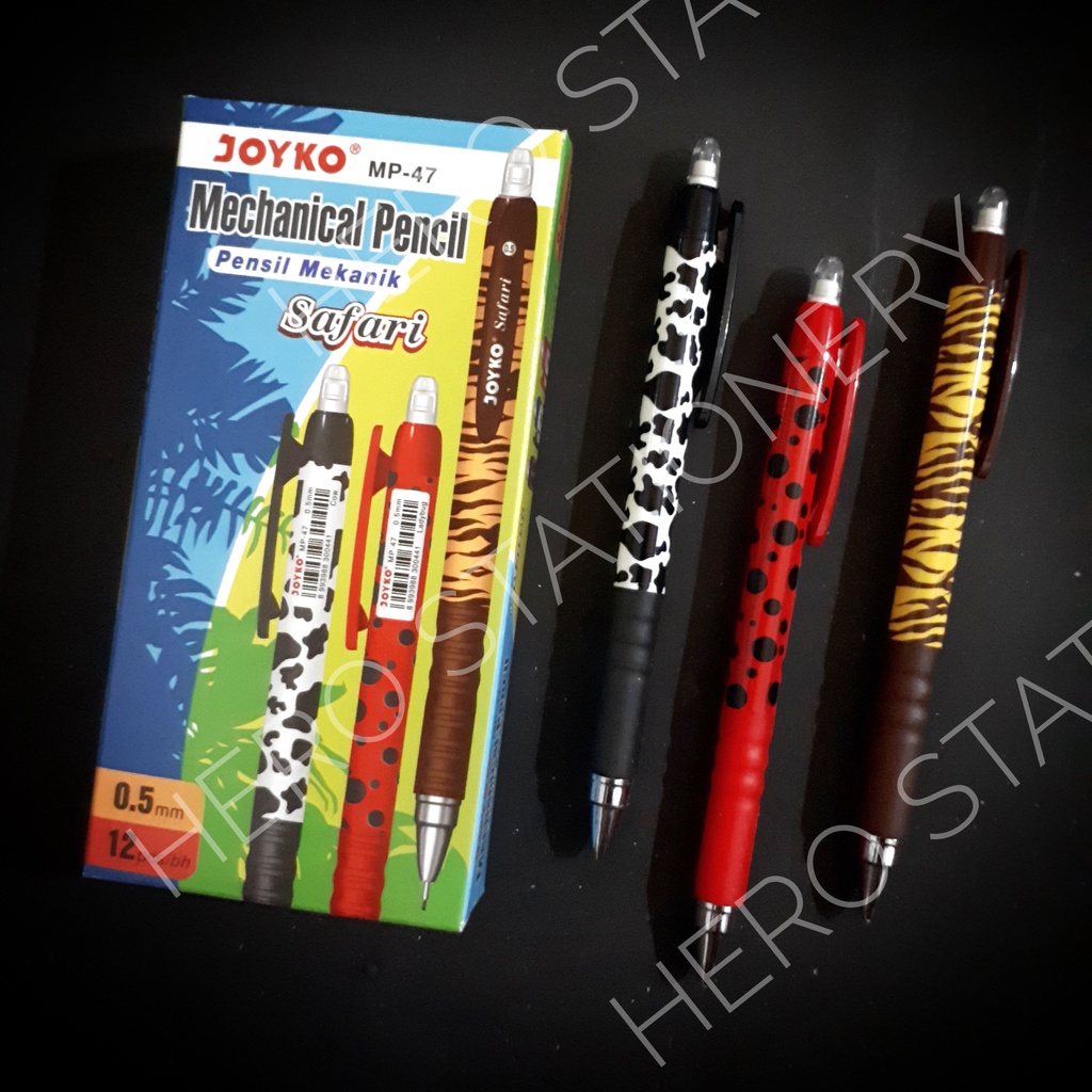 

Joyko mechanical pencil pensil mekanik safari 0.5 mm MP-47. 12 unit