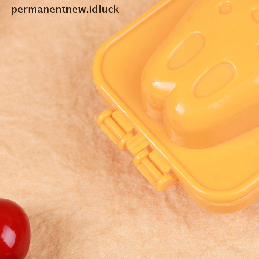 2 Pcs Cetakan Pemotong Telur Bentuk Kartun 3D Untuk Dekorasi Bento