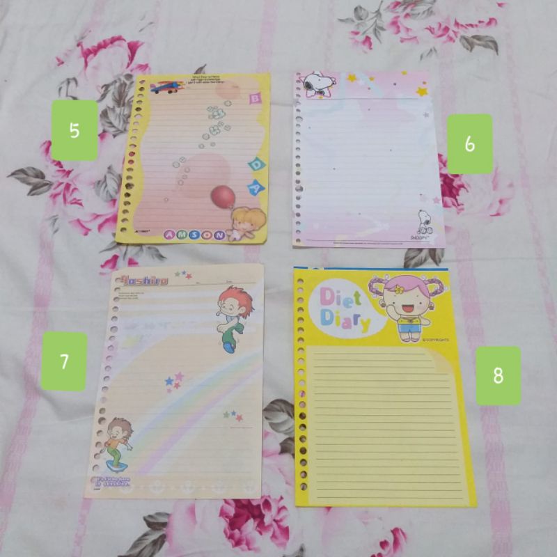 

LIMITED EDITION KERTAS BINDER OLALA BEE COW AMSON SNOOPY YOSHIRO DIET DIARY LUCU UNIK