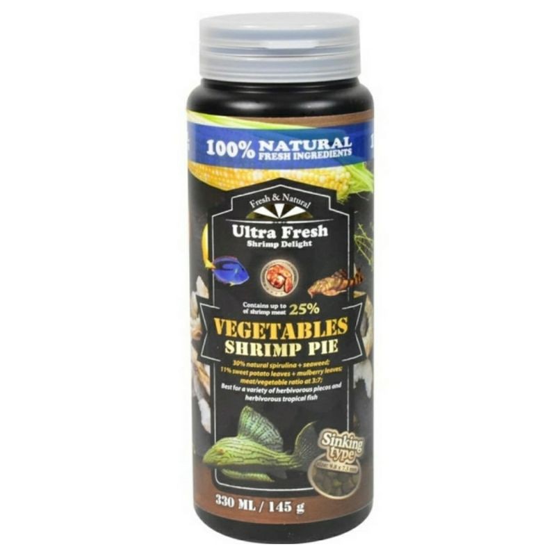 

ultra fresh 145gr vegetables shrimp pie makanan ikan tropis pelet vitamin aksesoris