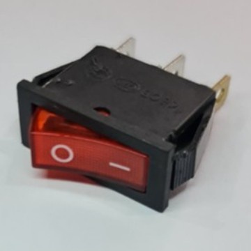 Saklar Switch Tanggung 3 Pin On Off + Lampu / Rocker Switch Gepeng