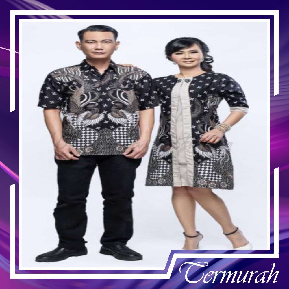 BAJU BATIK COUPLE PASANGAN KELUARGA ANAK PEREMPUAN LAKI LAKI SARIMBIT KONDANGAN MODERN JUMBO DRESS TUNIK WANITA MARISSA POLA ABU KEKINIAN PREMIUM KEMEJA PRIA BIG SIZE COUPEL COPEL KOPEL