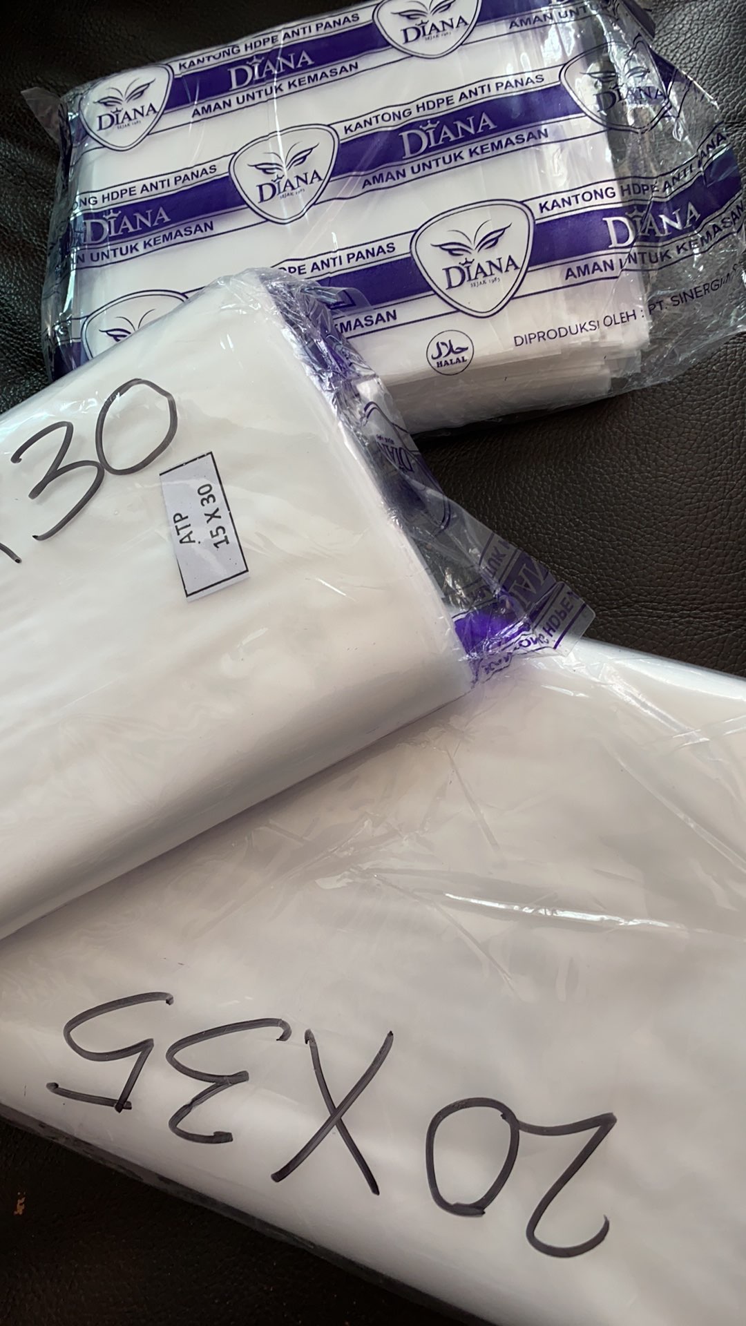 Kantong Plastik Anti Panas Uk 12x25 ( 1/2 Kg ) - Plastik Anti Panas