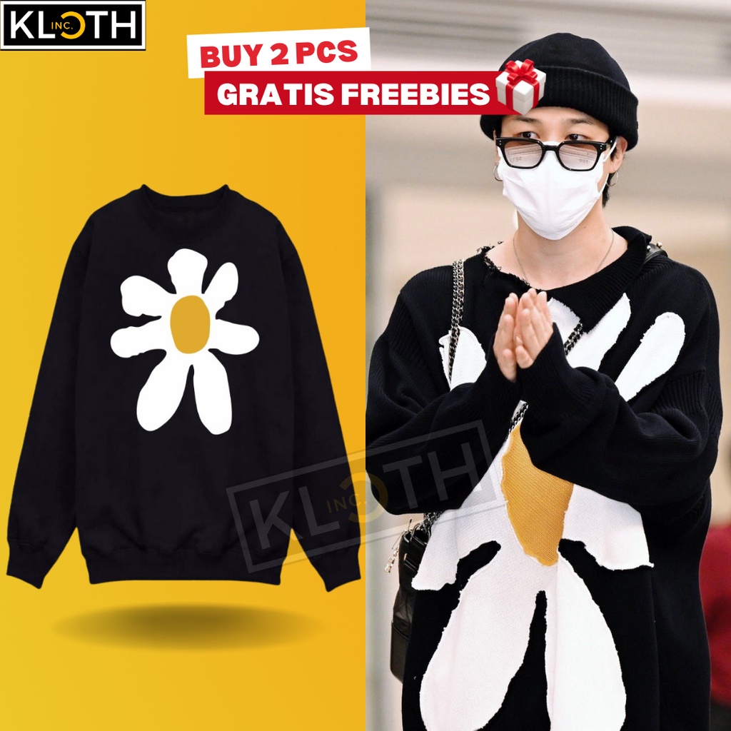 [BTS] Sweater JIMIN BTS Bunga Daisy Cotton Premium