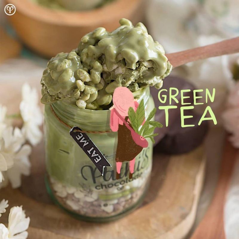 

PATHI'S - GREENTEA - Pathi's Chocolade Crispy Melted Chocolate in Jar