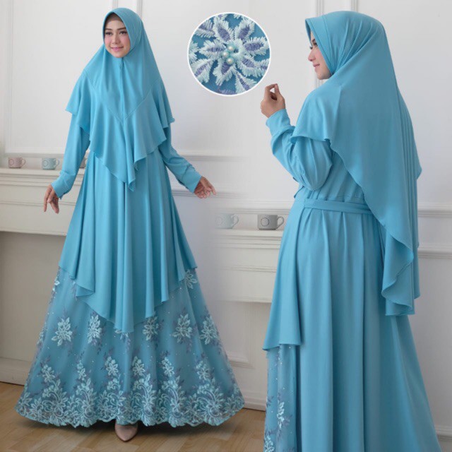 GAMIS SYARI MUTIARA BORDIR-3D / HIJAB ITU INDAH