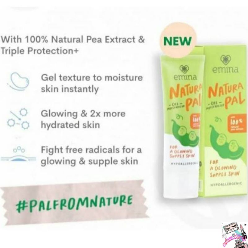 ☃Cutezz_Ching1☃Emina Natura Pal Gel Moisturizer 20ml