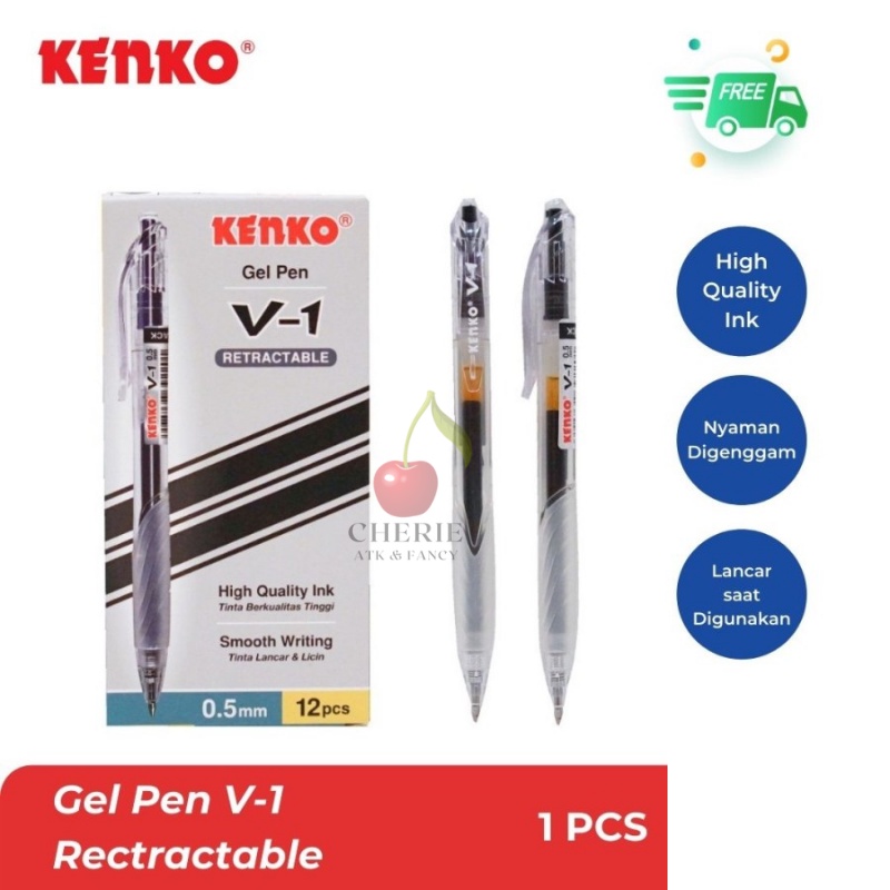 

Gel Pen Kenko V-1 0.5mm black - 1 pcs