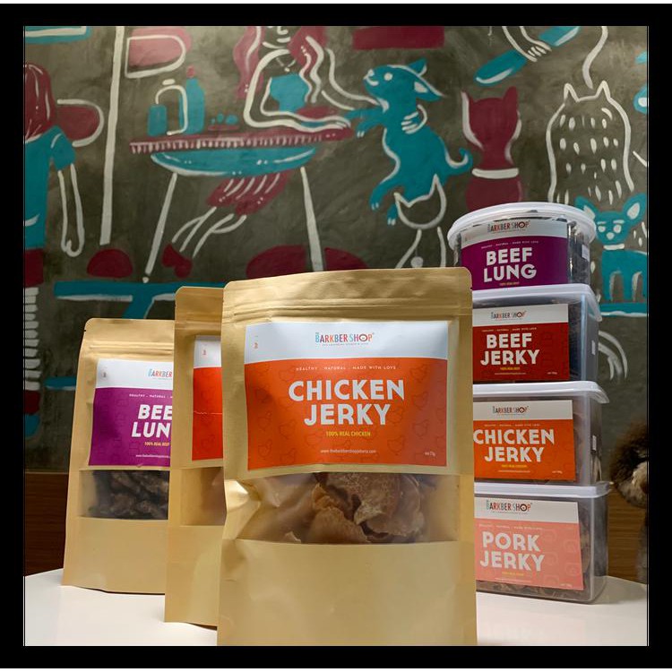 

Barkber Treats - Chicken Jerky (M) Terbaik