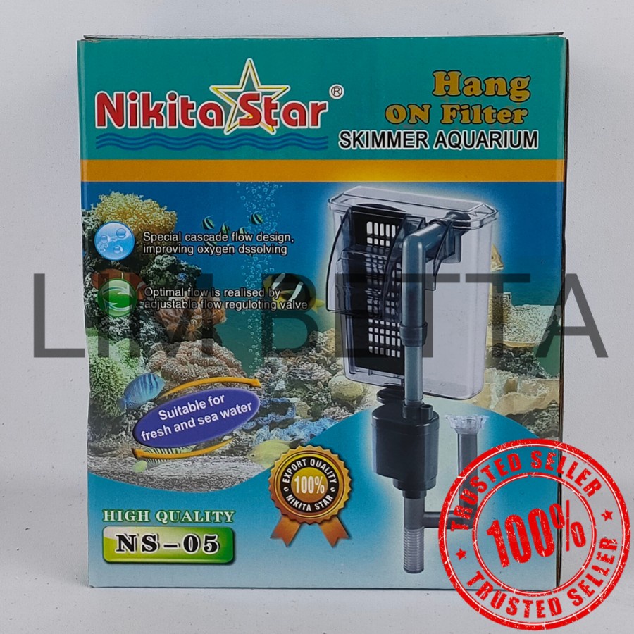 (HF-05) HANG ON FILTER NIKITA STAR HF-05 / FILTER GANTUNG + SKIMMER