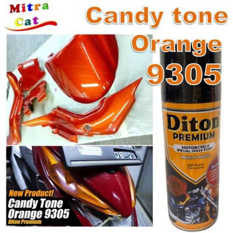 DITON PREMIUM 9305 CANDY TONE ORENGE Smoke CAT STANSPARANT 400CC