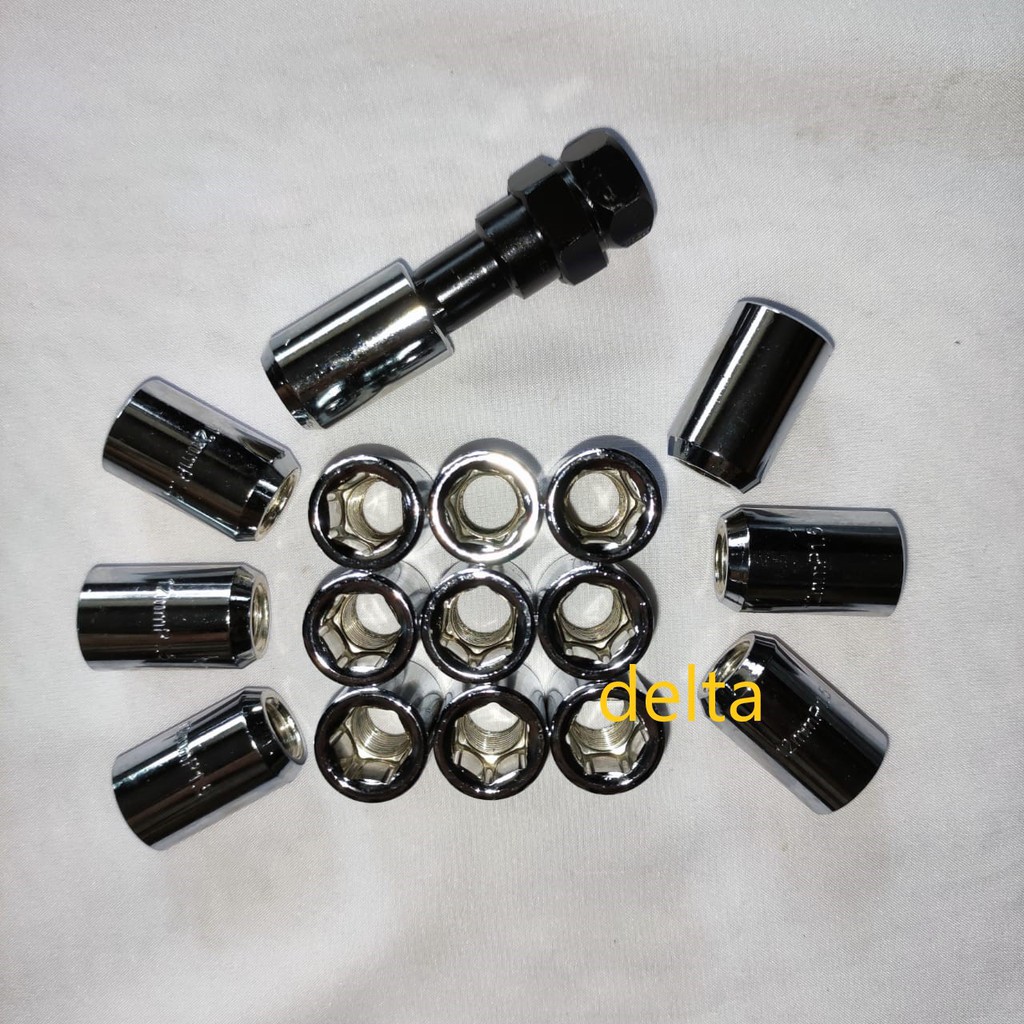 Mur Roda Zeneka Seneka Kunci L 1,5 dan 1,25 (16pcs+kunci L) Chrome MG