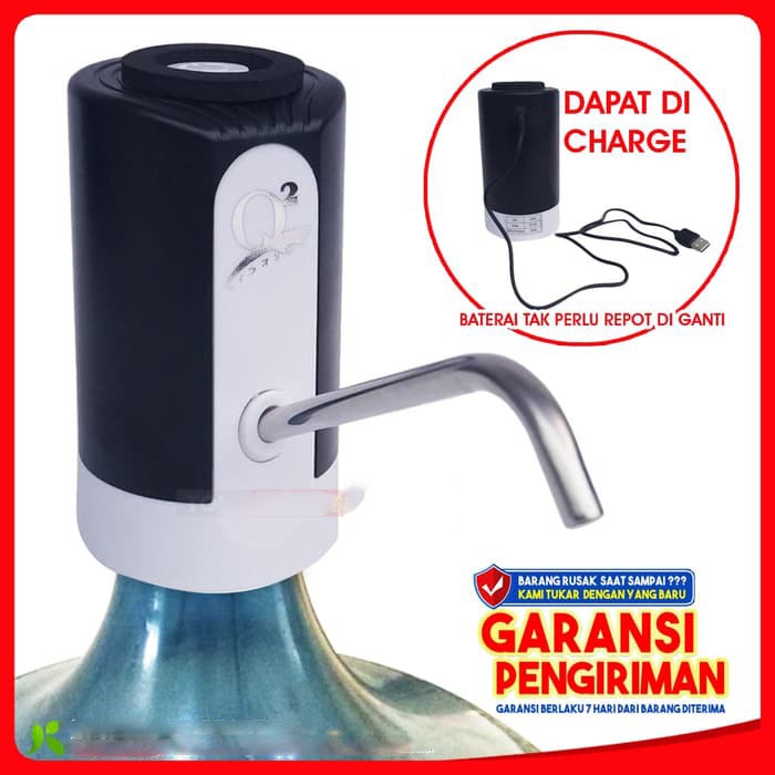 Pompa Air Galon Aqua Listrik Elektrik Q2-668 USB Charger / dispenser