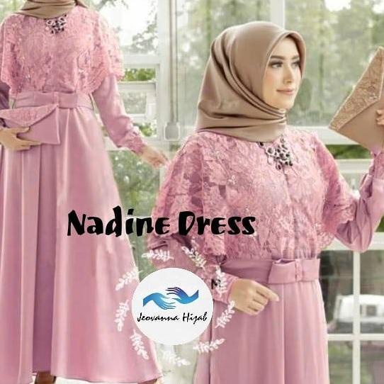 TERBARU 12.12 NADINE Dress | Dress Kondangan | Ukuran M L XL | Bahan moscrepe | Dress Terbaru Dan Ke