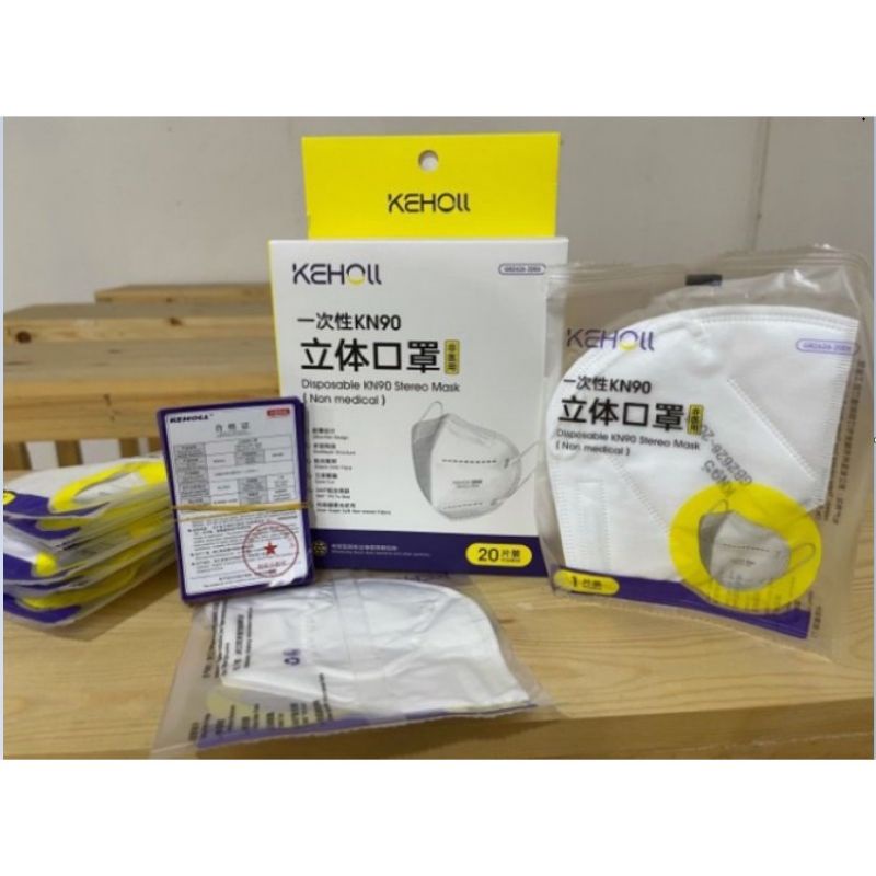 Keholl Makser KN90/KN95 FFP2 NR 5 ply 1 pcs/sachet