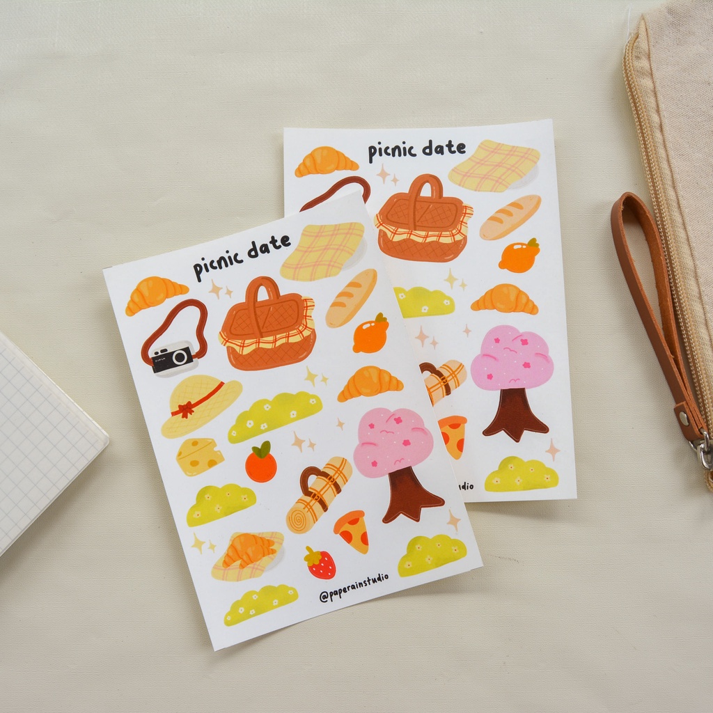 

picnic date sticker sheet