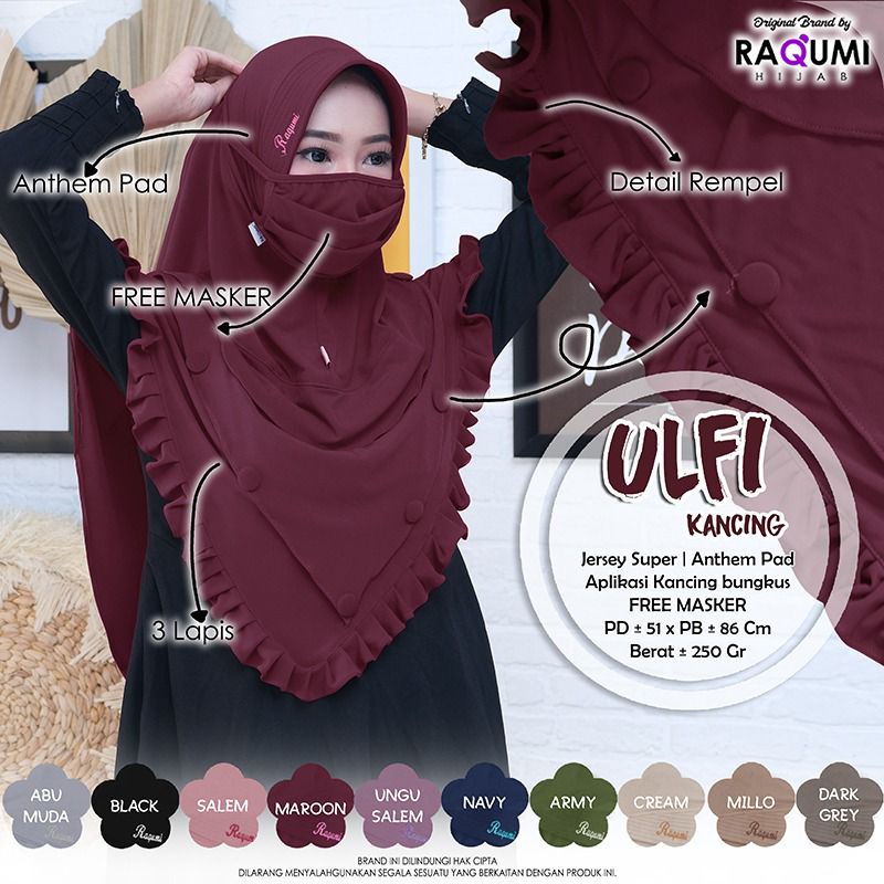 ULFI KANCING BY ORI RAQUMI HIJAB