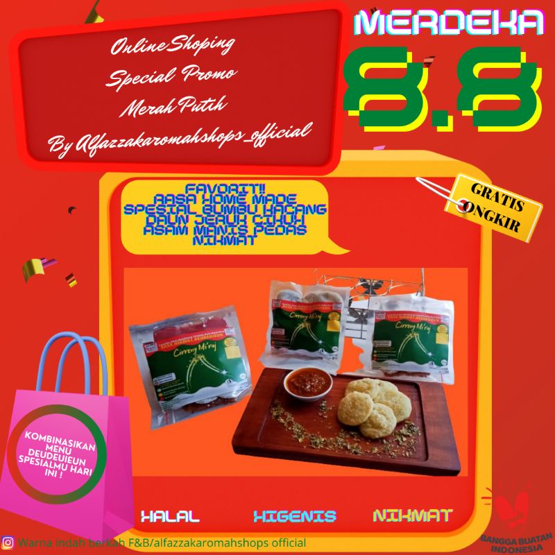 

Cireng bumbu rujak ebi pedas asam manis miraj asli bandung