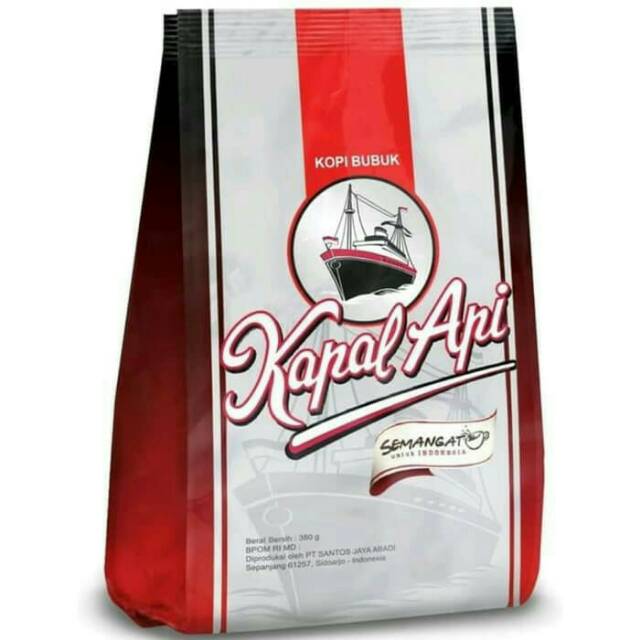 

KOPI KAPAL API SILVER 380Gr / KOPI BUBUK KAPAL API / BUBUK KOPI KAPAL API /KOPI BUBUK HITAM