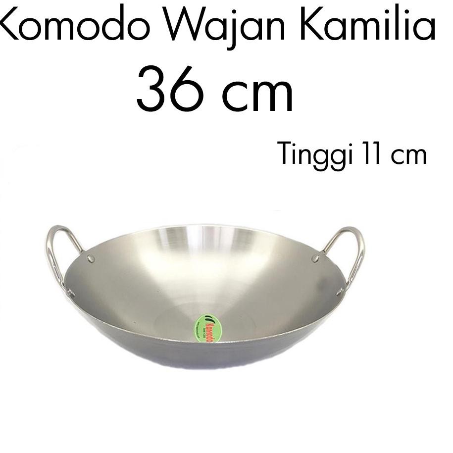 Penawaran Terpopuler Wajan Kamilia Stainless 36 cm Komodo / Kli