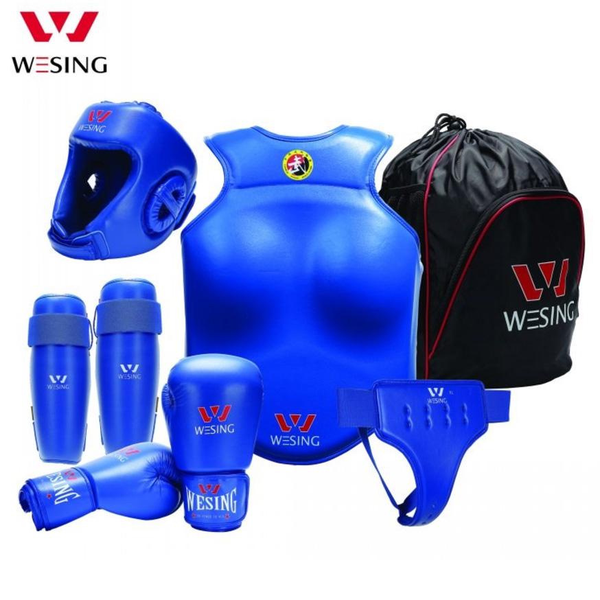 WESING WUSHU Sanda Gear Set - Putri (FEMALE) - RED/BLUE