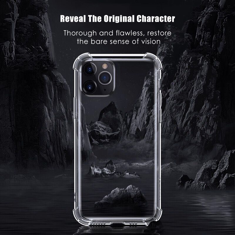 Soft Case TPU Transparan shockproof Cover iPhone 14 13 12 11 Pro X XS MAX XR SE2020 5 5s 6 6s 7 8 Plus