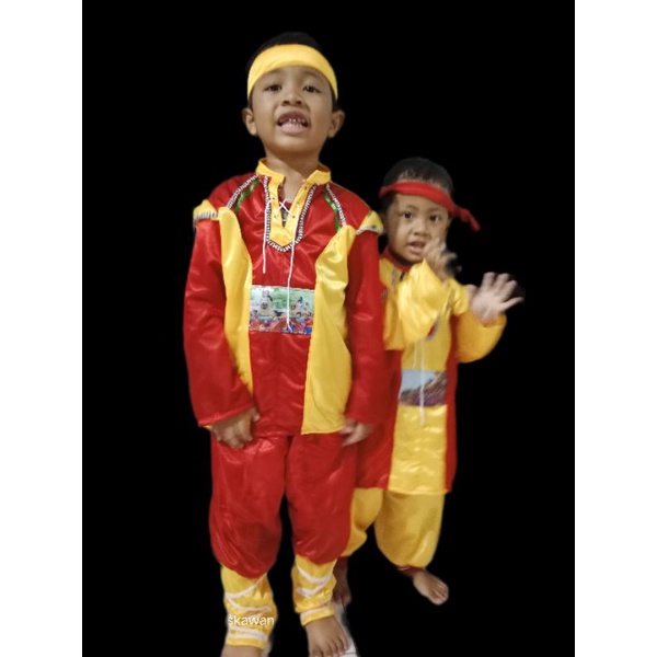 kostum anak setelan anak singa dangdut barongsay dan singa depok