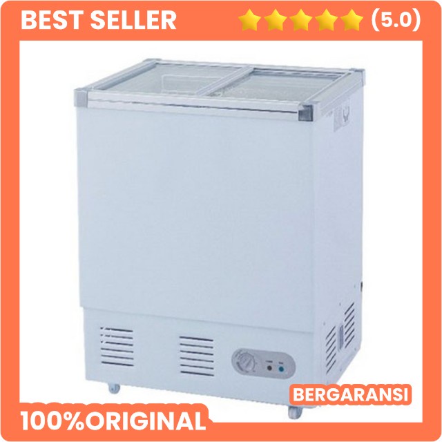 GETRA FREEZER GEA SD-132P SLIDING FLAT GLASS ICE CREAM KULKAS FREEZER PINTU GESER ES KRIM SEMARANG