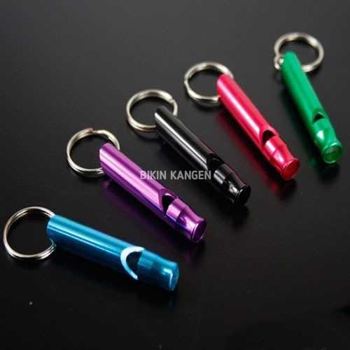 Peluit Gantungan Kunci Whistle Aluminium HW1139 Outdoor Survival Kit