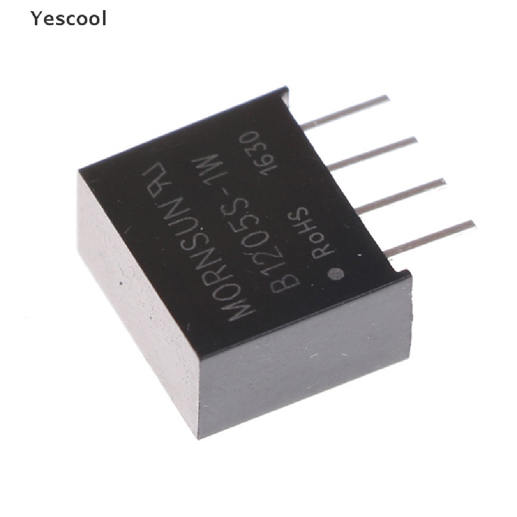 Yescool B1205S-1W DC-DC Konverter Isolated Power Supply In12V Out 5V Warna Hitam