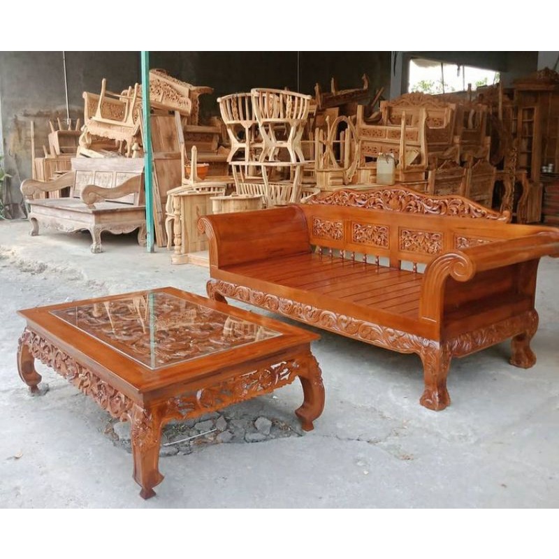 kursi bale bale  kayu jati minimalis/kursi teras minimalis