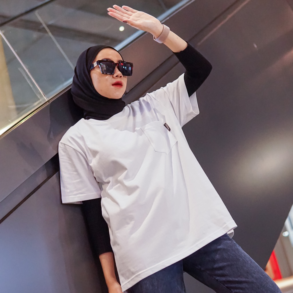 JINISO T-Shirt Pocket Everyday Kaos Basic-6