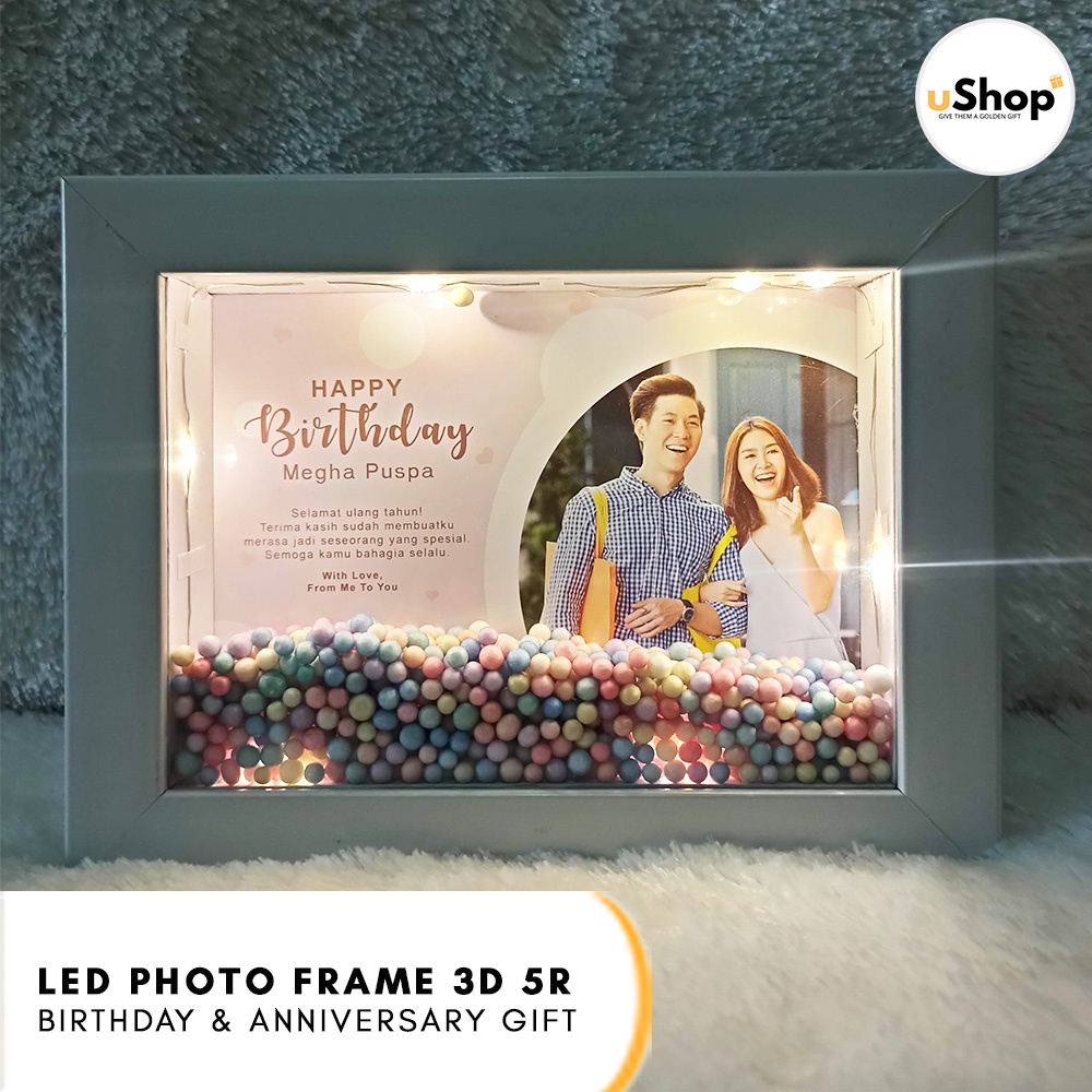 Kado Ulang Tahun Pernikahan Kado Anniversary Birthday Anniversary Gift Frame Scrapbook 3D 5R Kado Unik