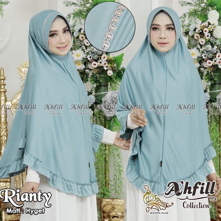 "Ktn31au22ᵀ" RIANTY ORI Ahfill Hijab Collection Instan Jumbo Hyget Super Premium Kerudung Syari Berg