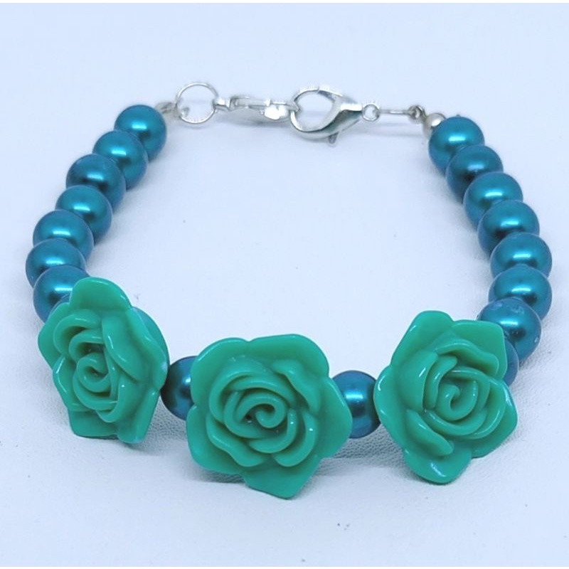 KONEKTOR MASKER HIJAB MUTIARA, PENGAIT MASKER HIJAB MUTIARA-Hijau