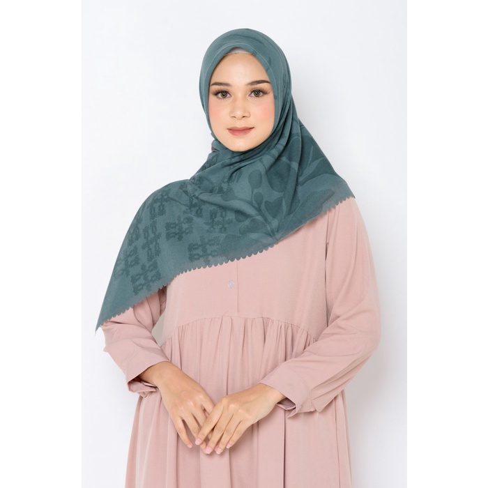 Hijab Segiempat Instan Ceruty Wanita Fashion Muslim New B0X6 Jumbo Premium Polos Plisket Praktis Ori