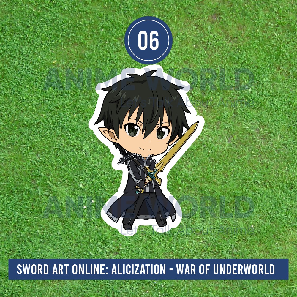 Stiker Anime Sword Art Online Alicization War Of Underworld